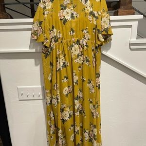 High low floral dress